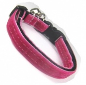Bubblegum Velvet Cat Collar